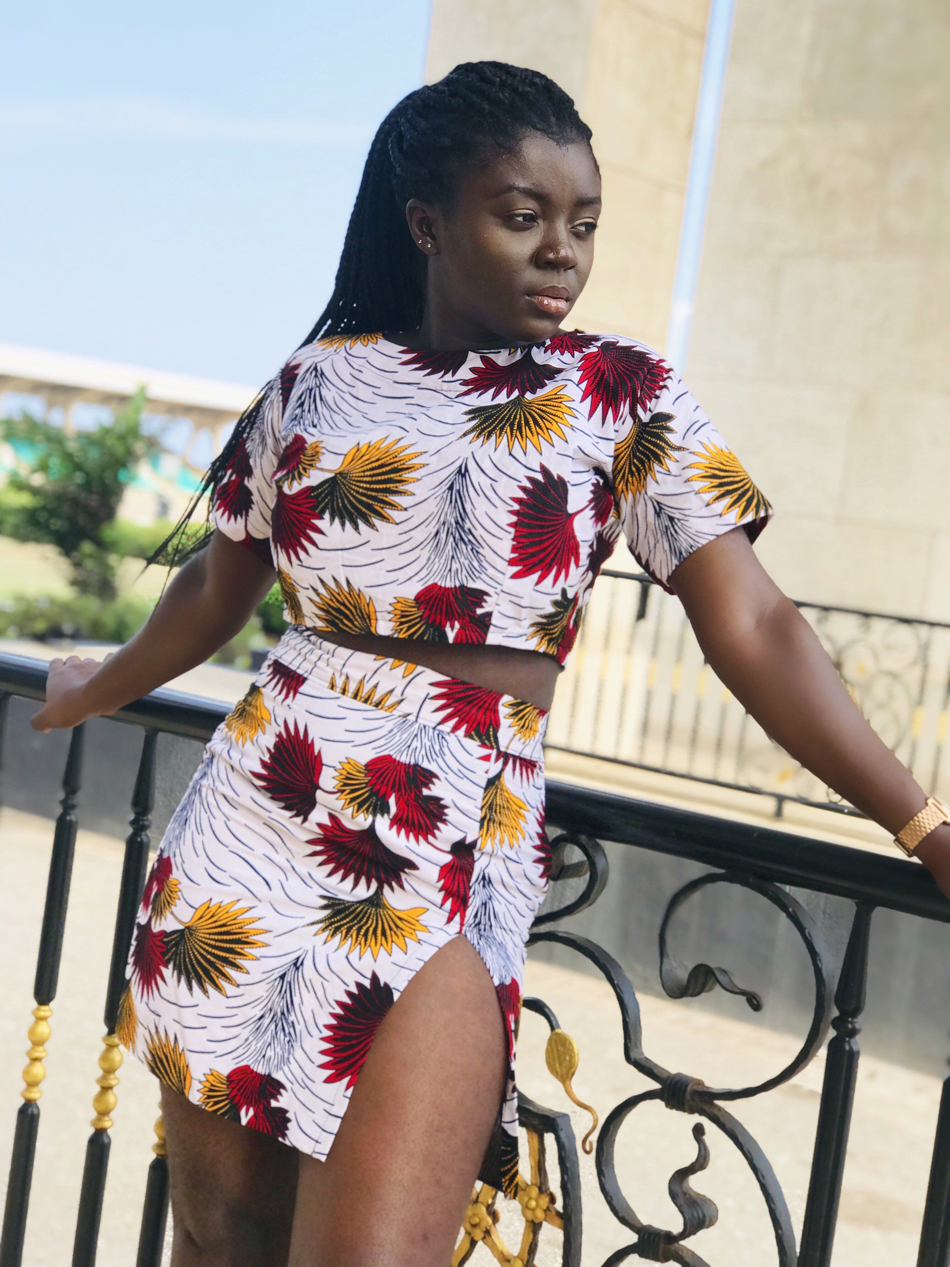 Ankara Dress Ankara Two piece Jacket and Mini skirt