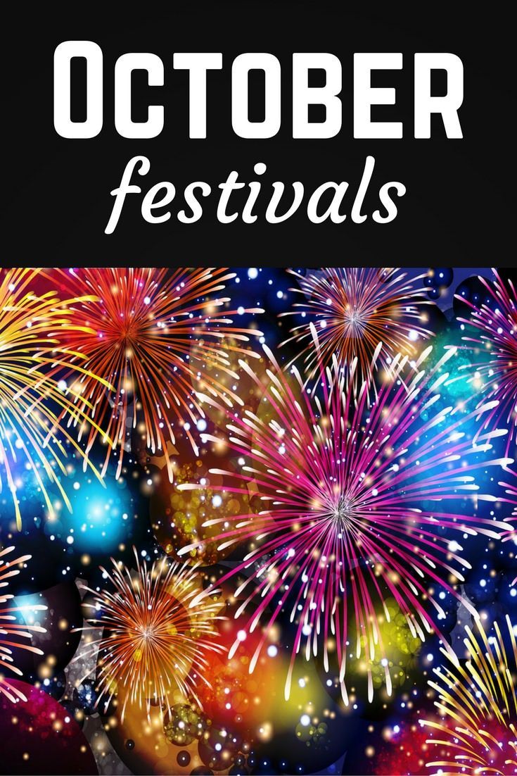 October is an amazing month for festivals! Check out our top picks