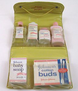 Vintage Johnson & Johnson baby care kit | Vintage baby nursery