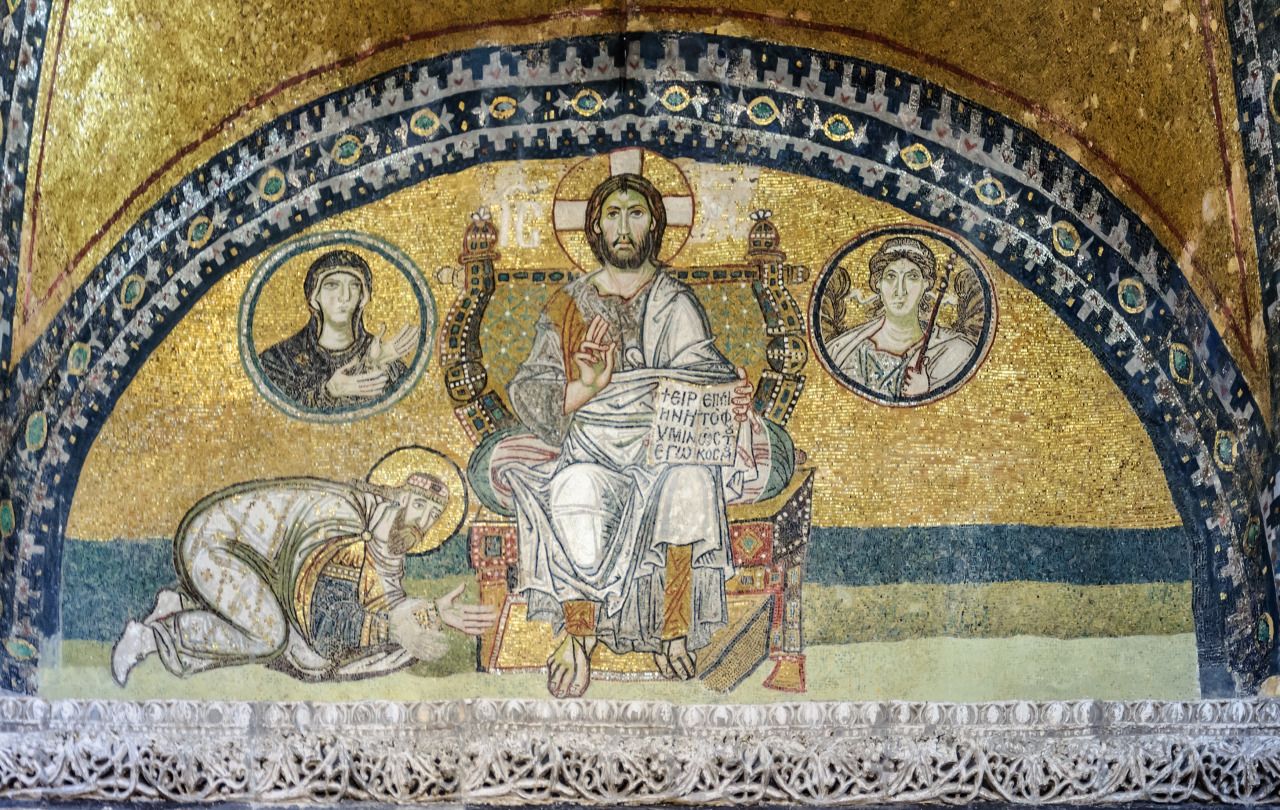 Pin By στυλιανός κεχαγιόγλου On αγια σοφια κωνσταντινουπολη Byzantine Mosaic Hagia Sophia Byzantine Art