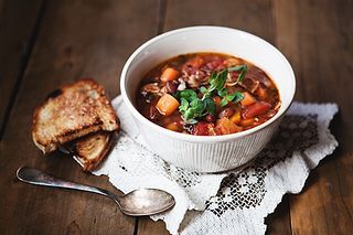 Image result for vegetarian mixed bean soup Pinterest