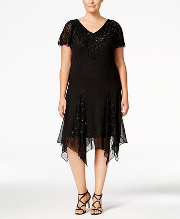 Semi-Formal Handkerchief Hem Dress