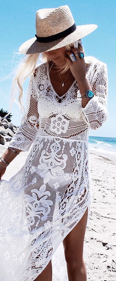 Femme Crochet Détail Bell Haut à manches simplement être