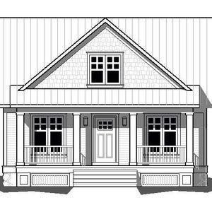 24x32 House 1 Bedroom 1.5 Bath 851 sq ft PDF Floor | Etsy House Plans For Sale, Cabin House Plans, Duplex House Plans, Cabin Homes, Cottage Homes, Cottage Plan, Lake Cottage, Cottage Floor Plans, Custom Home Plans