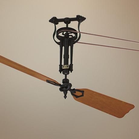 Fanimation Brewmaster Black Long Neck Ceiling Fan With Images Fanimation Brewmaster Black Long Neck