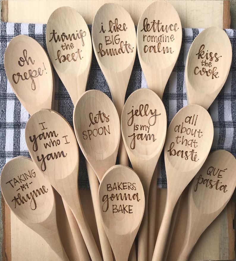 single wooden spoon woodburned spoons baking puns etsy in 2020 wood burning crafts wood burn spoons wood burning art