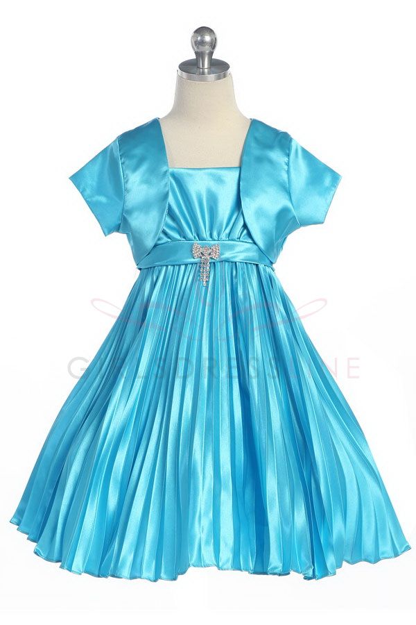 Turquoise and Royal Blue Dress