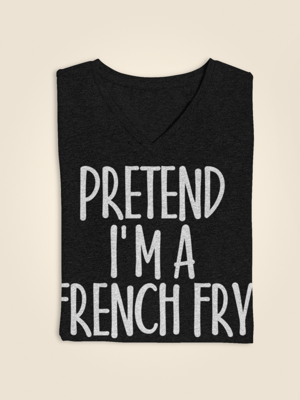 Fun Easy Costume Gifts Idea for Men/Woman - Pretend I'm French Fry T-Shirt. Great suitable to accessories: squash spooky decor, witches hat, bracelet, shoes, vampire ghost costume, outfits. This Tshirt - Greatest present for husband, friend, father, monster, zoologist, witches, farmer on Scary night party, Midnight Moon party. #easycostumesformen Fun Easy Costume Gifts Idea for Men/Woman - Pretend I'm French Fry T-Shirt. Great suitable to accessories: squash spooky decor, witches hat, bracelet, #easycostumesformen