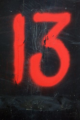 13 Lucky Number 13 Number 13 Letter Photography