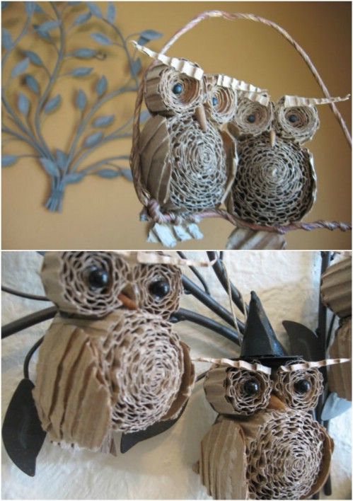 picture Owl From Recycled Materials pinterest