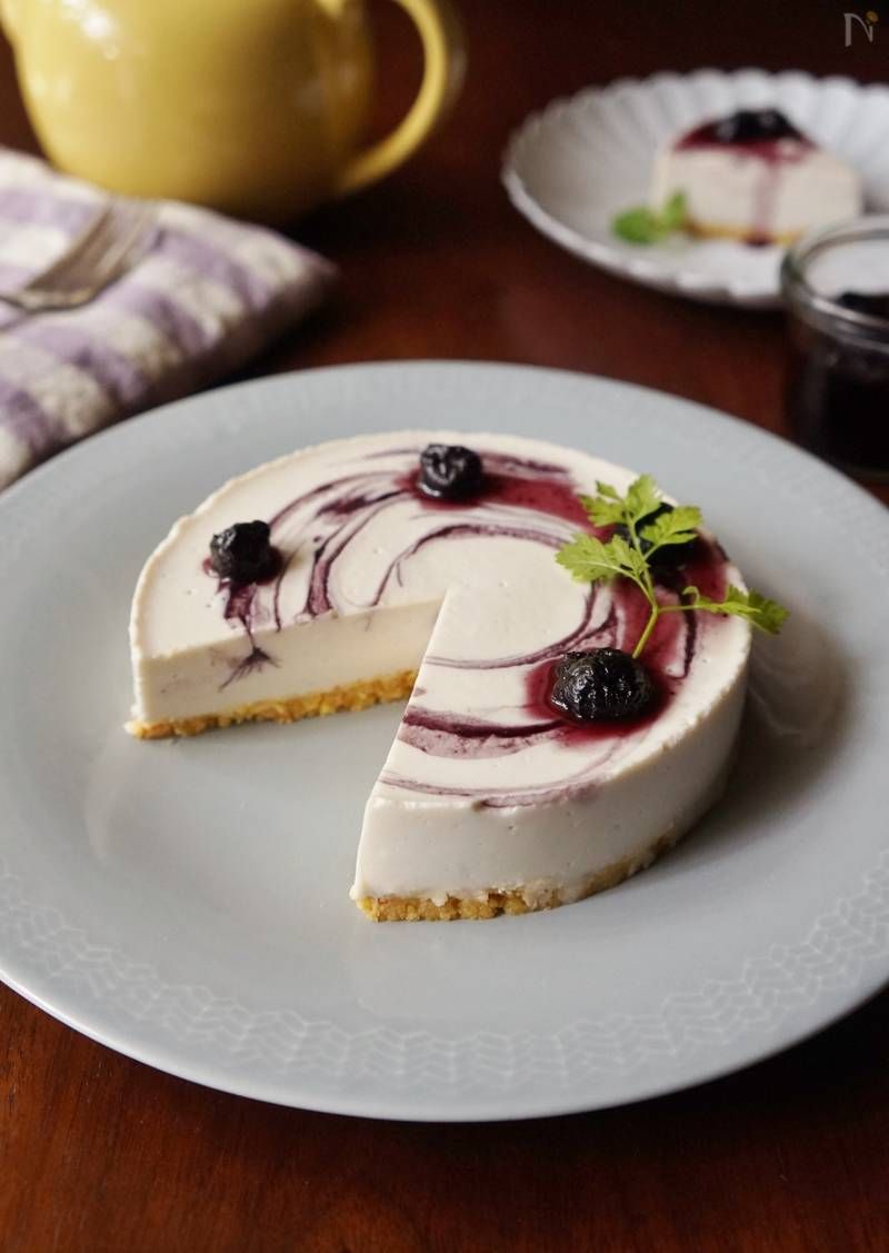 Wブルーベリーソースの豆腐レアチーズケーキ By 楠みどり Nadia ナディア レシピサイト プロの料理を無料で検索 食べ物のアイデア レアチーズケーキ レシピ Wブルーベリーソースの豆腐レアチーズケーキ By 楠みどり Nadia ナディア レシピサイト プロの料理を無料で検索 食べ物のアイデア レアチーズケーキ レシピ