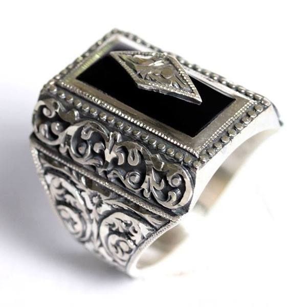 925 Ayar Gumus Erkek Yuzuk Fashion Ring Yuzuk Gumus 925 Ayar Gumus Erkek Yuzuk Fashion Ring Yuzuk Gumus