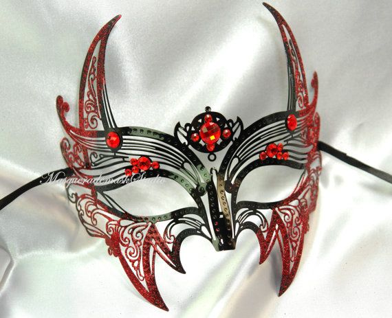 Red Devil Venetian Masquerade Mask