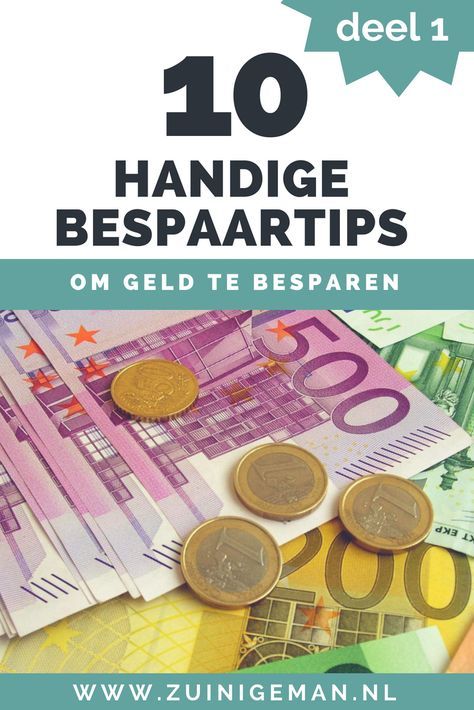 Handige Bespaartips - 10 tips om geld te besparen - Deel 1
