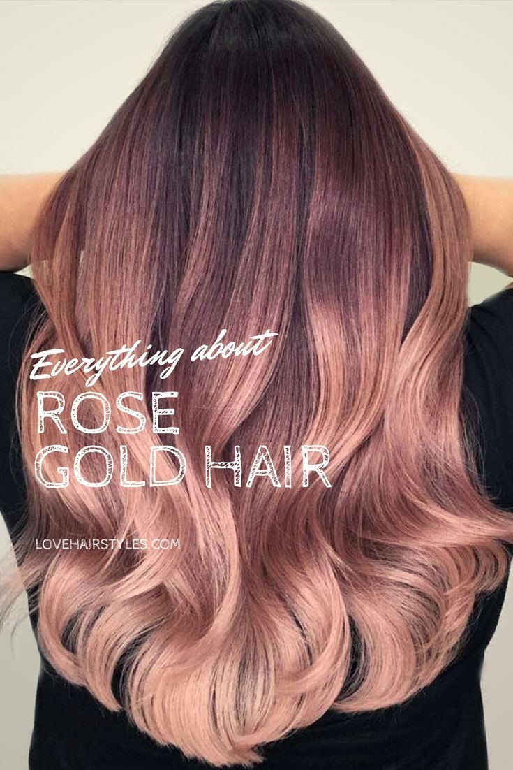 Rose gold hair color will definitely make you stand out, creating a girlish and vivid image. Is going rose gold for you?Let’s find out! #haircolor #rosegold #rosegoldhaircolor Wedding Hair Colors, Gold Hair Colors, Diy Hair Color, Trendy Hair Color, Ombre Hair Color, New Hair Colors, Brunette Hair Color, Ombre Style, Hair Wedding