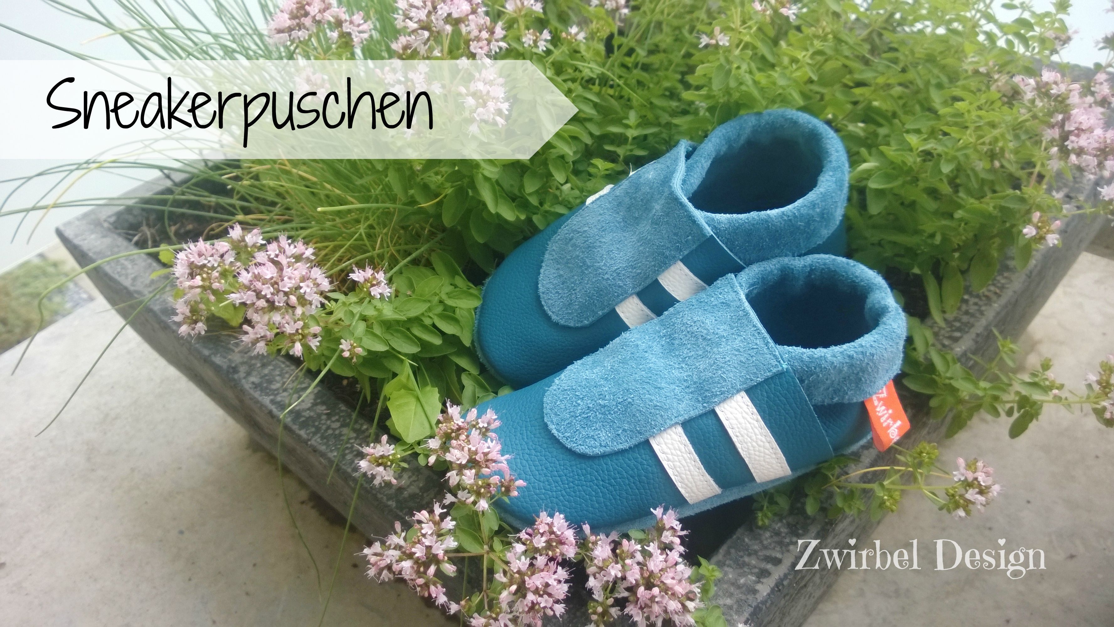 Jinwood Krabbelschuhe Flower Green Babyschuhe