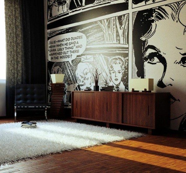 Living room wall design ideas \\u2013 cool examples of wallpaper ... Living room wall design ideas \\u2013 cool examples of wallpaper ...