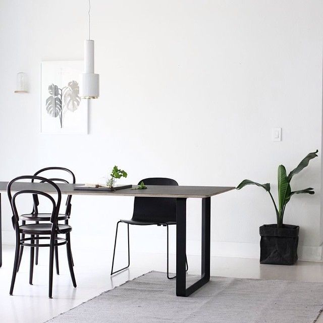 Visu stol från muuto, design av mika tolvanen. bord 70/70 också från ... Design bord