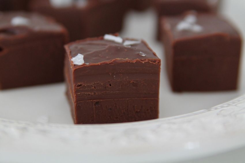 chokladtryffel med flingsalt