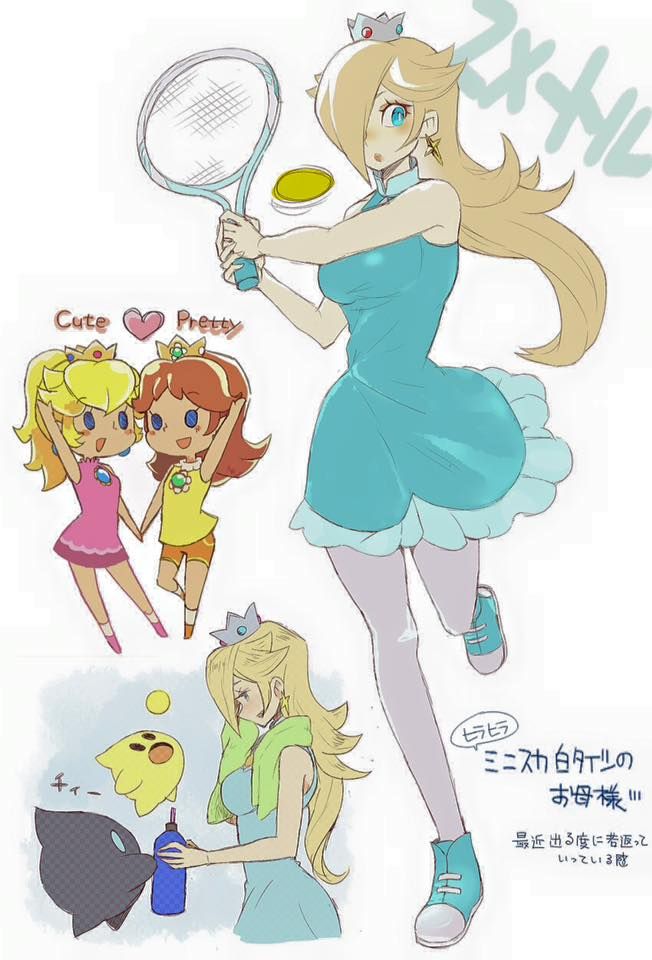 Rosalina Mario Tennis Super Mario Art Super Mario Galaxy Super