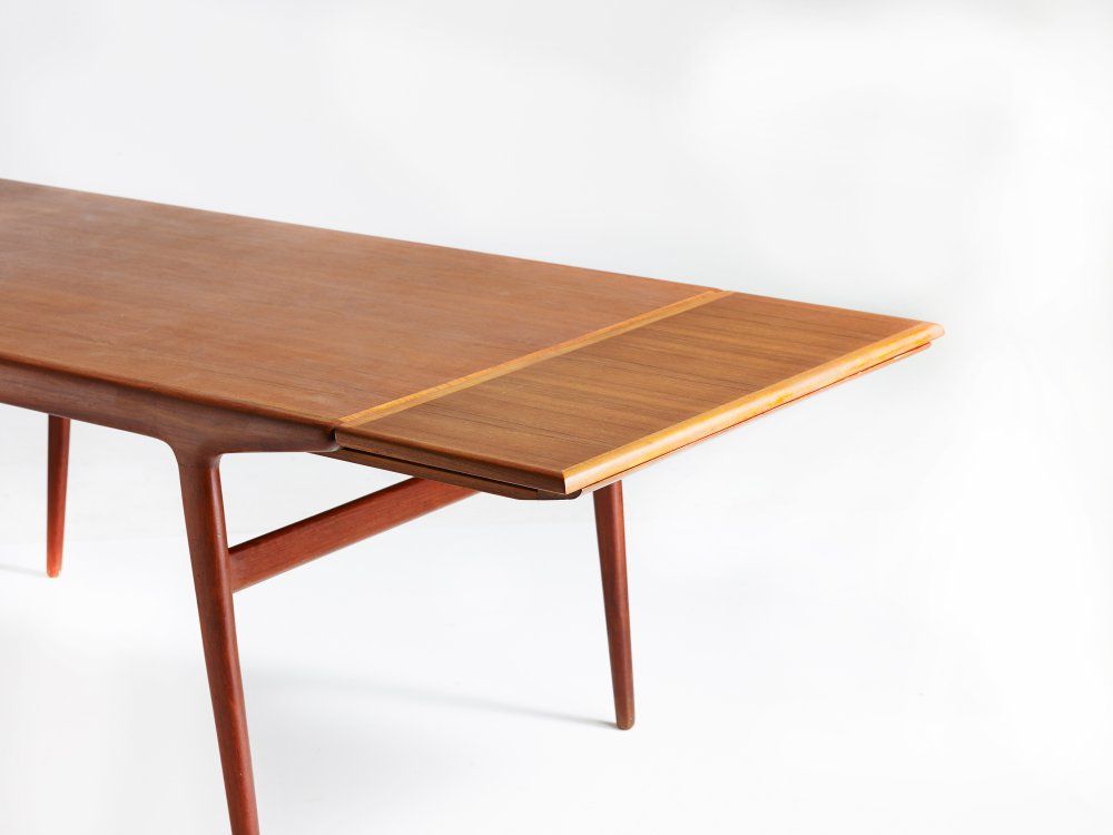 Teak spisebord johannes andersen spiseborde københavn k ... Rundt spisebord sort
