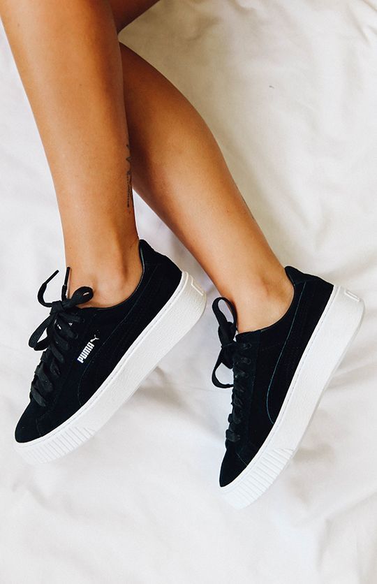 comfy black sneakers