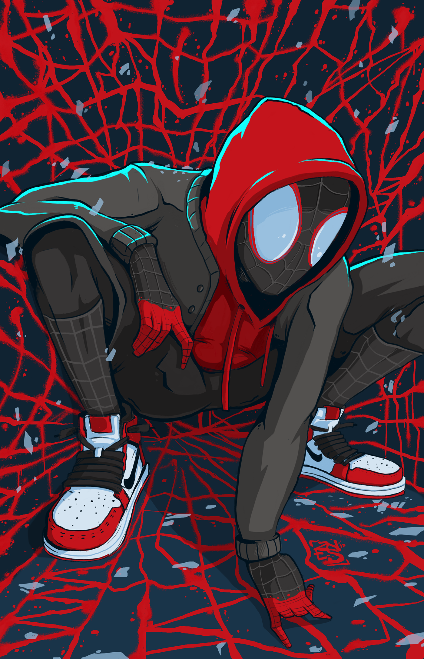 Spiderman Artwork, Black Spiderman, Spiderman Spider, Marvel Spiderman Art, Superhero Wallpaper, Marvel Wallpaper, Amazing Spiderman, Spiderman Anime, Wallpaper Art