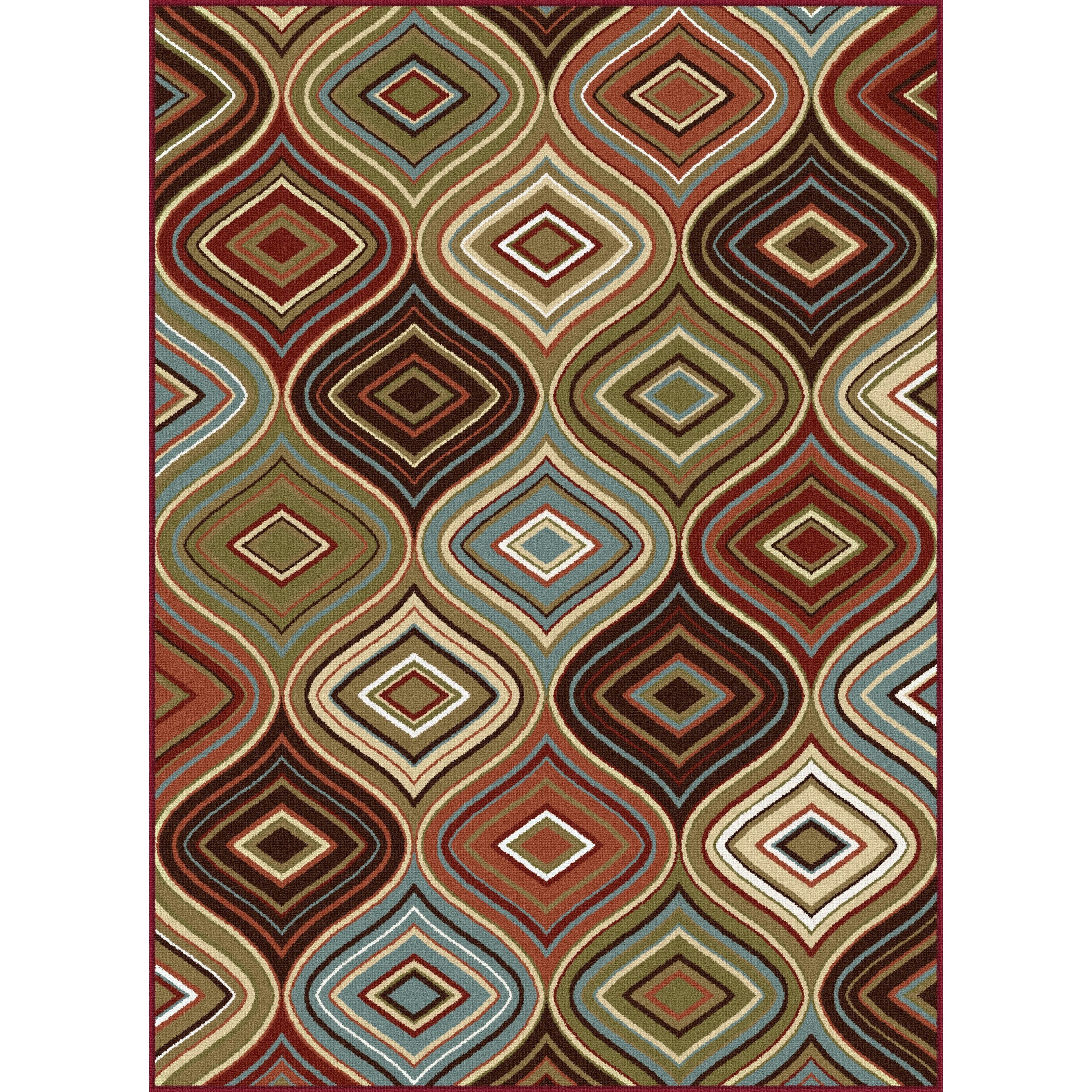 Alise Rugs Majolica Contemporary Multicolored Nylon Area Rug 9 3 X Alise Rugs Majolica Contemporary Multicolored Nylon Area Rug 9 3 X 12 6 Multi Size 13