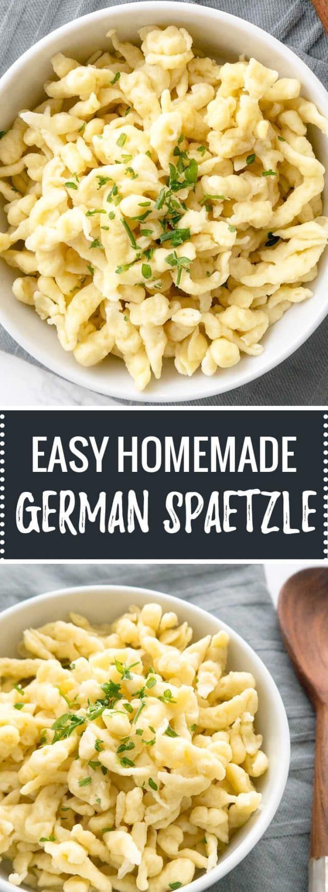 Hausgemachte deutsche Spätzle Rezept (deutsche Eiernudeln) – #Ei #Deutsch #Homemade #N … img