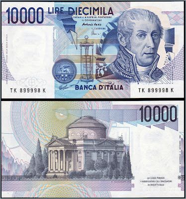 Collezione Personale Di Banconote Italiane Lira Italiana