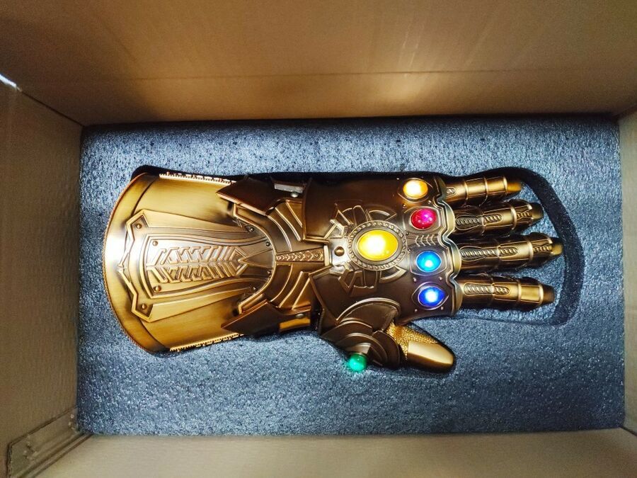 Thanos Infinity Gauntlet Full Metal 1:1 Wearable Cosplay Infinity stones InStock