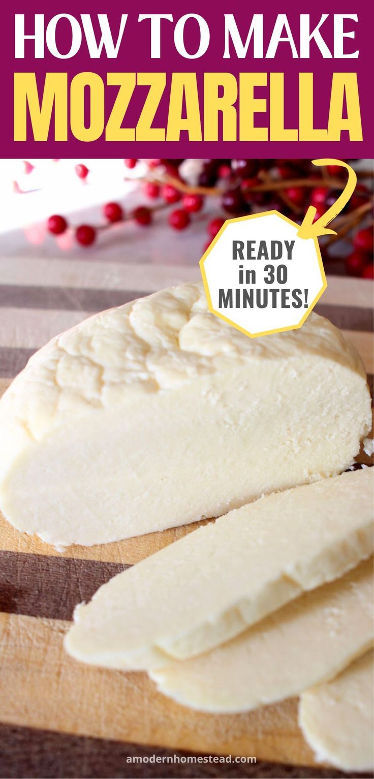 Homemade Mozzarella Cheese