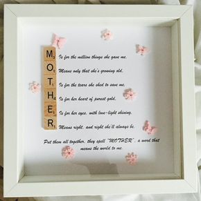 scrabble art mother frame scrabble tile crafts scrabble art