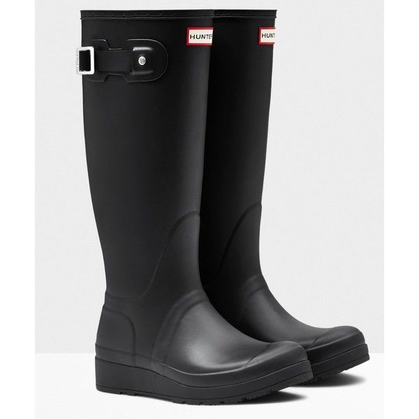 Women's Hunter Original Tall Wedge Sole Wellington Boots Women's Hunter Original Tall Wedge Sole Wellington Boots