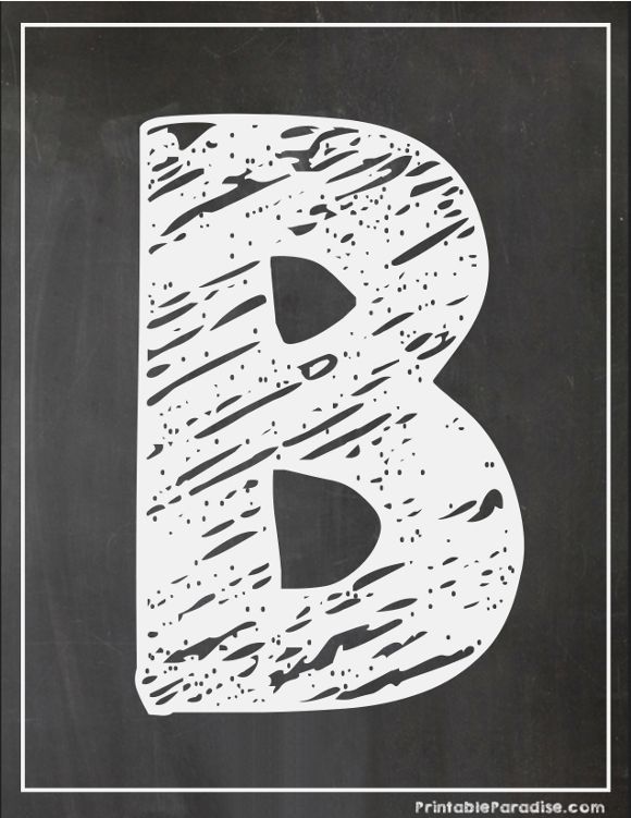 Printable Letter B Chalkboard Producing - Print Chalky Letter photo regarding Printable Chalkboard Letters titled Printable Letter B Chalkboard Composing - Print Chalky Letter