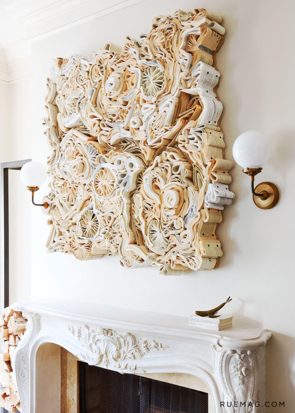 Salvaged Book Sculpture Salvaged Book Sculpture