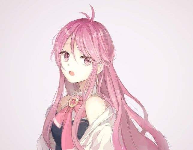 Anime Girl With Pink Hair