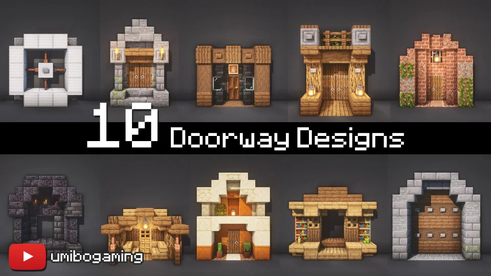 Doorway Designs Minecraftbuilds Minecraft Architecture Minecraft House Designs