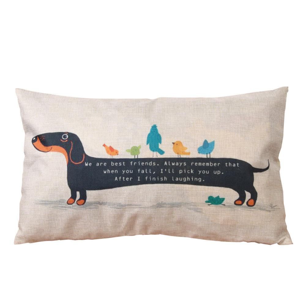 Dachshund Cushion Cover | Decorative Dachshund Pillow Case Set Dachshund