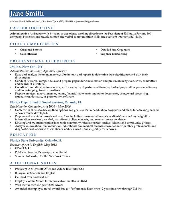 Resume Template Blue Contemporary Computer keyboard Pinterest - resume profile summary Resume Template Blue Contemporary Computer keyboard Pinterest - resume profile summary