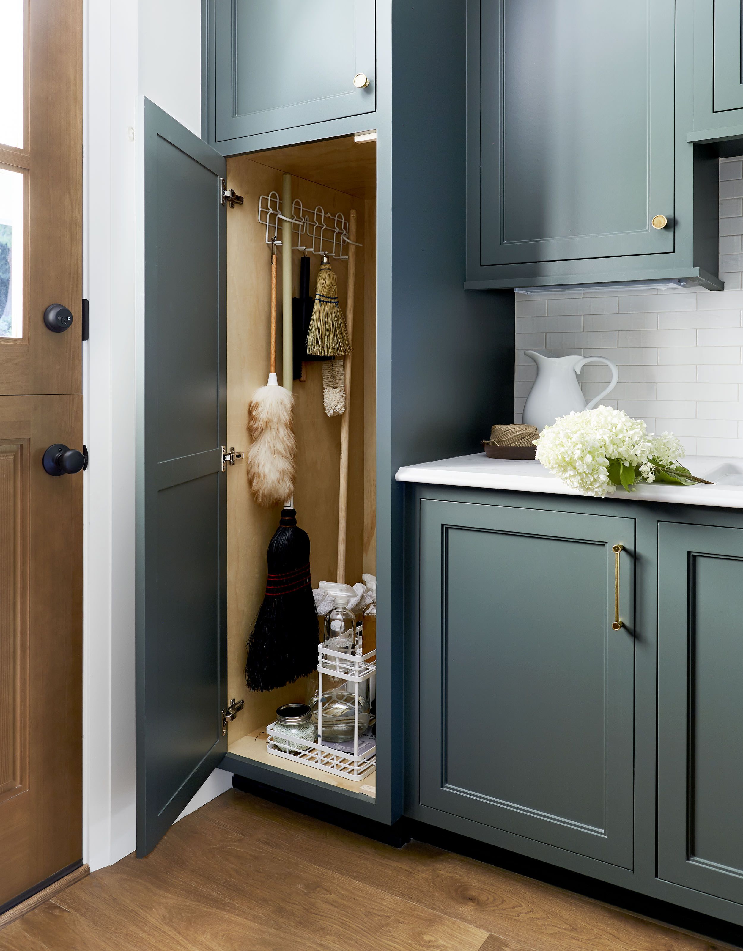 8 Steps to Building a Smart, Organized Pantry & Mudroom - Emily Henderson Laundry Room Cabinets, Laundry Room Remodel, Laundry Room Makeover, Laundry Room Organization, Laundry Room Design, Laundry Room Decor, Laundry Storage, Closet Storage, Laundry Rooms