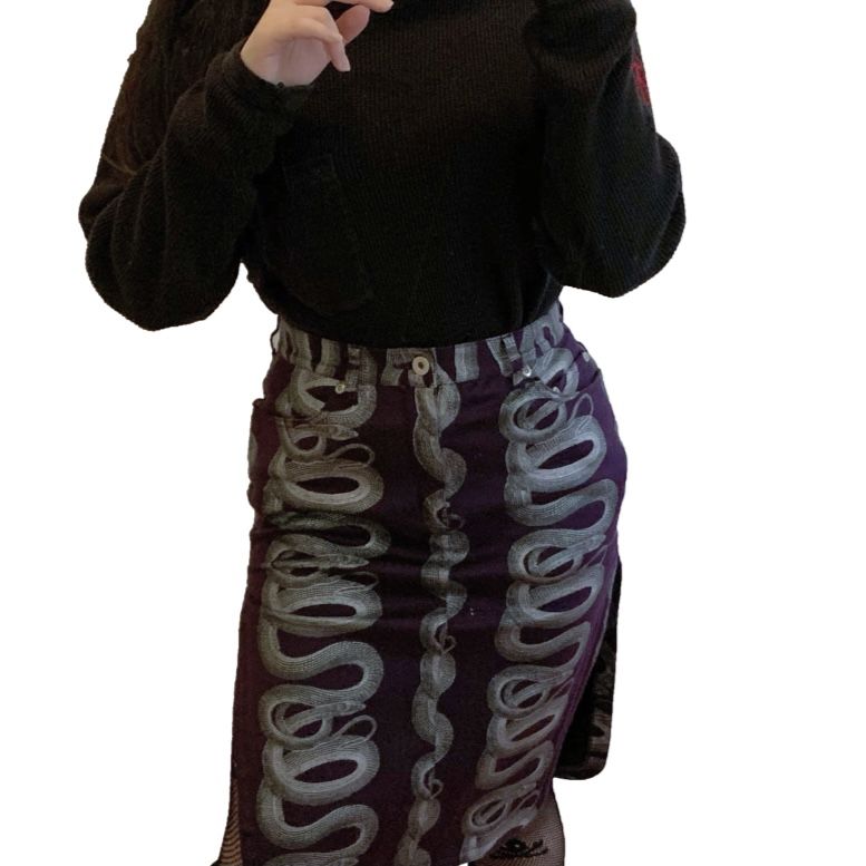 hysteric glamour snake pattern denim skirt | Clothes, Hysteric ...