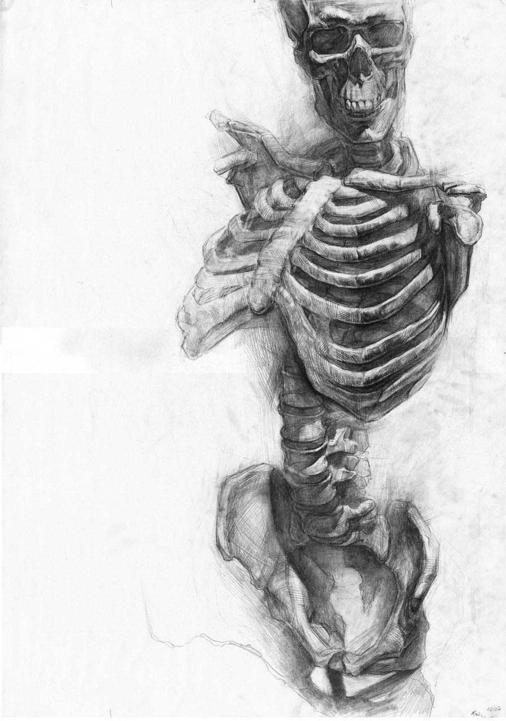 Skeleton Drawing To Get Unusual Compositions Pay Attention To The