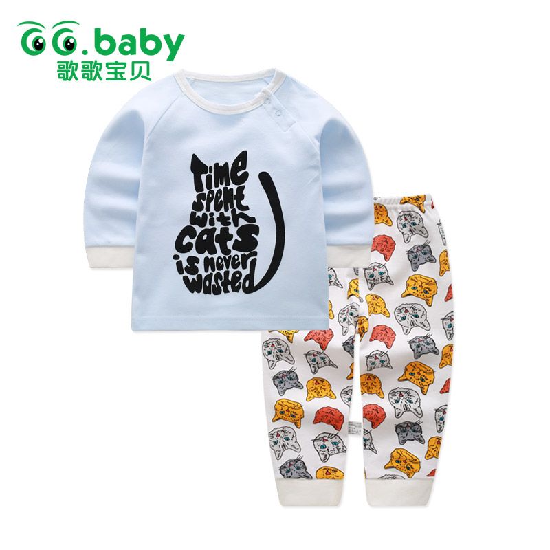 Staron Newborn Hoodie Tops Clothes Baby Boy Infant Letters Coat Sweatshirt Outfits