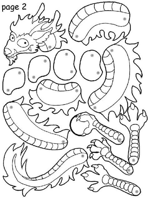 Printable paper dragons for kids - PAPER CRAFTS, SCRAPBOOKING & ATCs