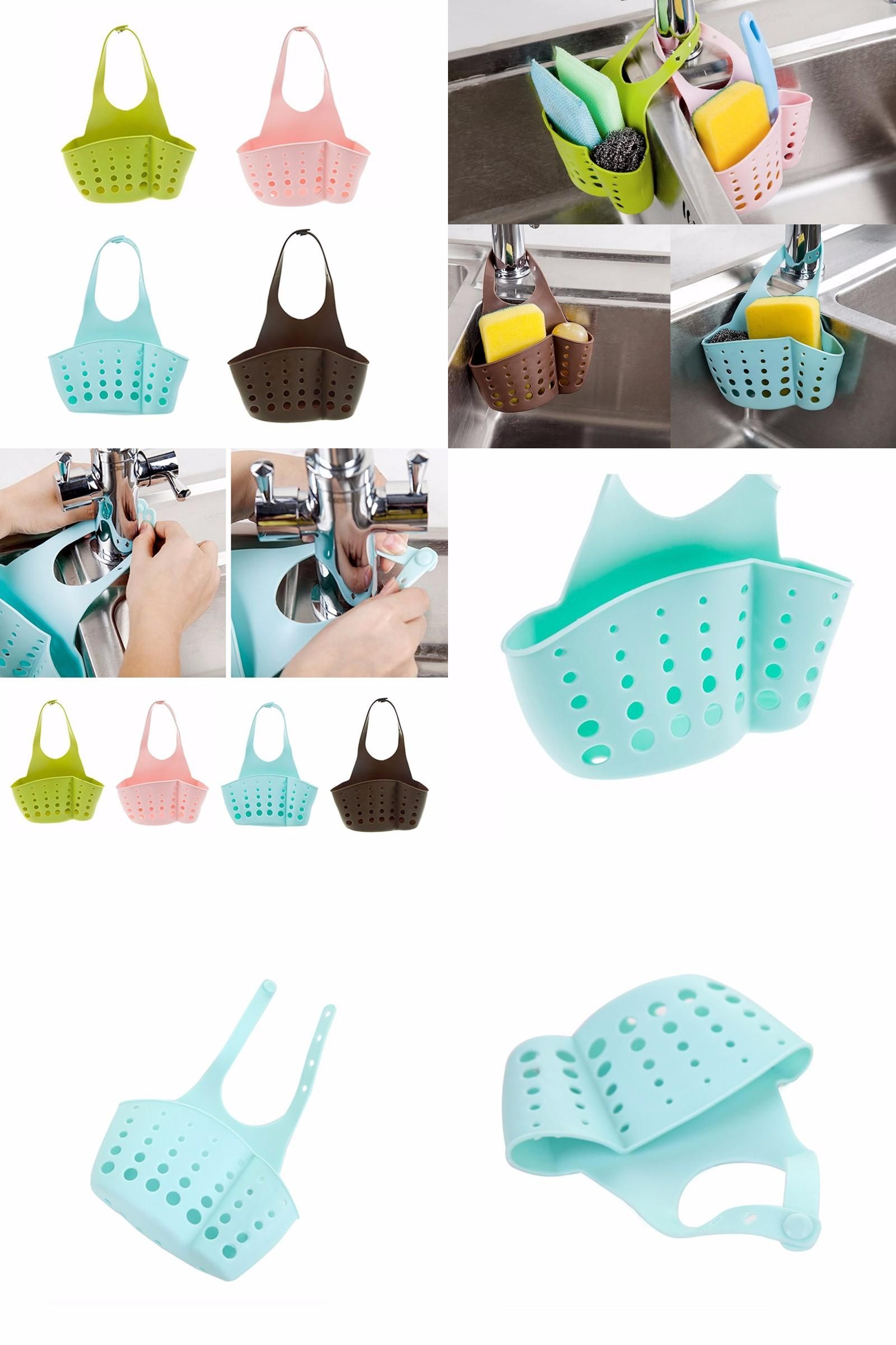 [Visit to Buy] Hanging Home Kitchen Sponge Drain Bag