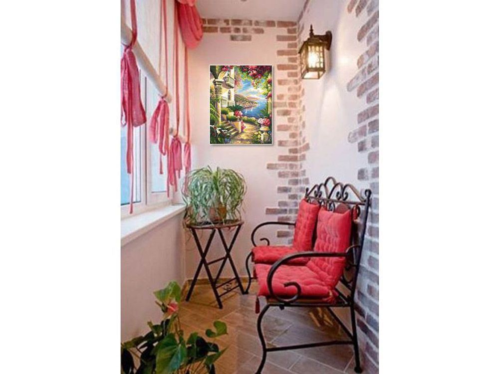 Картина по номерам, paint by numbers, раскраска по номерам, купить картину по номерам, Москва, картина «Дом у моря» - Zvetnoe.ru - раскраски по номерам, картины по номерам House, Ideas, Home, Thoughts, Homes, Houses