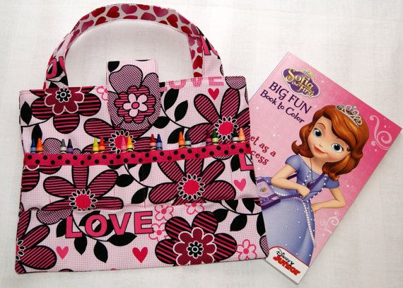 Download Coloring Tote Crayon Holder Hot Pink and by ToteworthyDesigns (With images) | Crayon holder ...