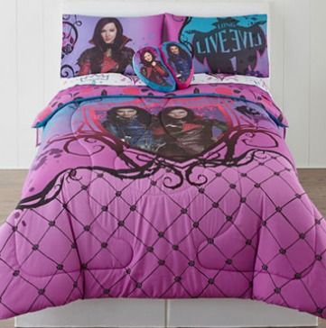 Twin//Full Disney Descendants 2 Pc Comforter Reversible Bedding Set Bed Cover NEW