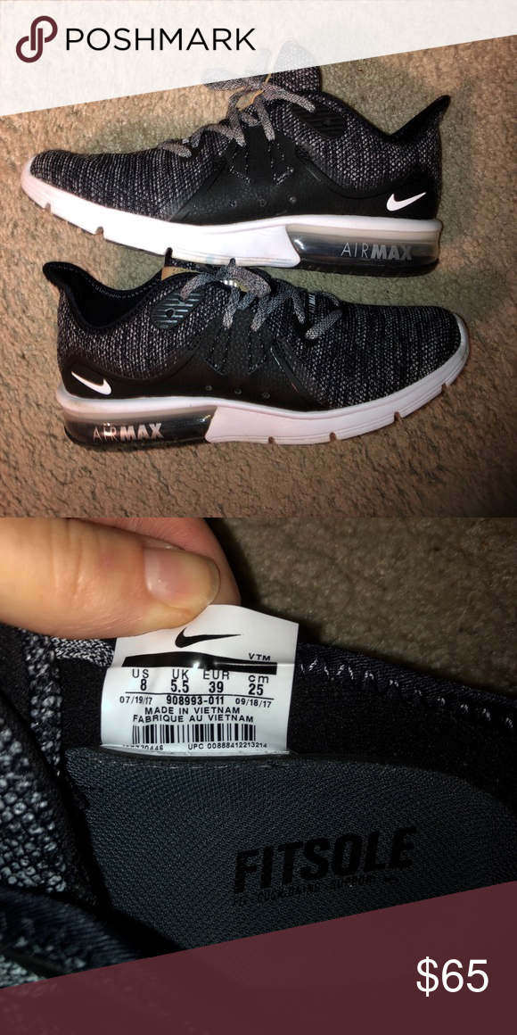 Nike sequent 3 running sneakers barely used size 8 Hi! I'm Shop Limited Women's Running Shoe Black Nike Air Max Sequent